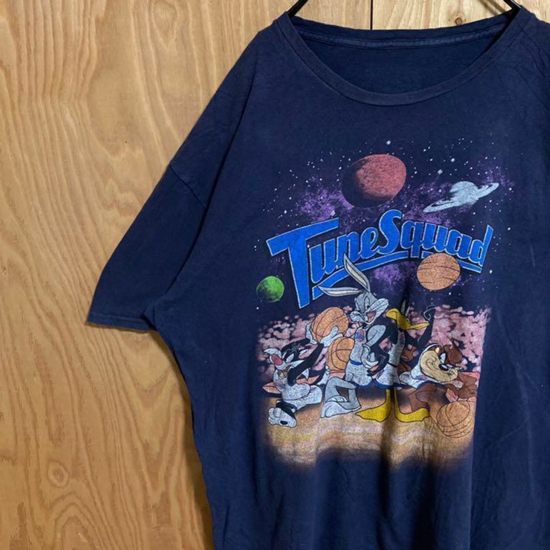 キャラクター Tシャツ バックスバニー ネイビー USA古着 90s 半袖 紺 メンズのトップス(Tシャツ/カットソー(半袖/袖なし))の商品写真