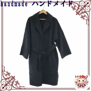 handmade ハンドメイド アウター コート ロング 長袖 ブラック(ロングコート)
