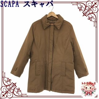 スキャパ(SCAPA)のSCAPA スキャパ アウター コート 長袖 ブラウン 40(チェスターコート)