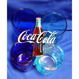 コカコーラ(コカ・コーラ)のCoca-Cola コカ・コーラ ヴィンテージグラス タンブラー 4点おまとめ(グラス/カップ)