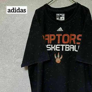 アディダス(adidas)のadidas アディダス Tシャツ 半袖 バスケ ラプターズ XL(Tシャツ/カットソー(半袖/袖なし))