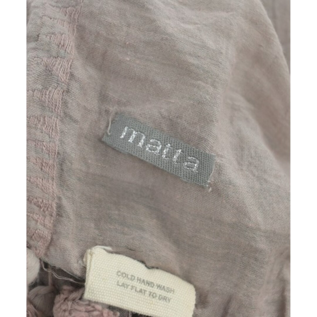 matta(マッタ)のmatta マッタ ストール - ピンクベージュ 【古着】【中古】 レディースのファッション小物(ストール/パシュミナ)の商品写真