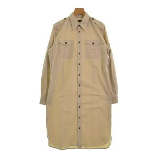 ラルフローレン(Ralph Lauren)のRalph Lauren ラルフローレン ワンピース 7F(XL位) ベージュ 【古着】【中古】(ひざ丈ワンピース)