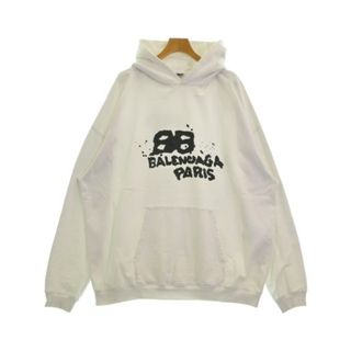 バレンシアガ(Balenciaga)のBALENCIAGA バレンシアガ パーカー XS 白 【古着】【中古】(パーカー)