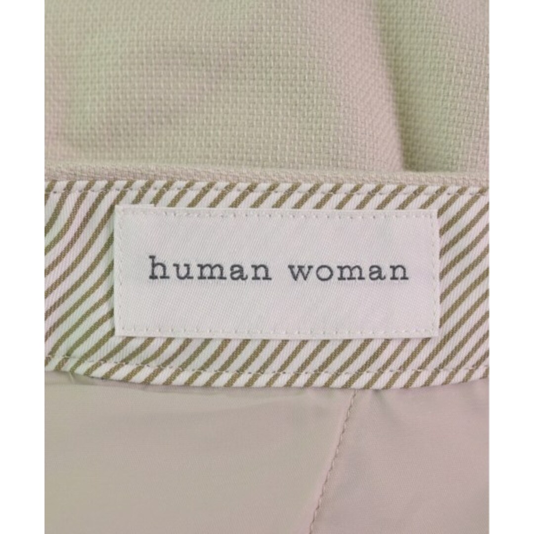 HUMAN WOMAN(ヒューマンウーマン)のHUMAN WOMAN ヒューマン　ウーマン スラックス S グレーベージュ 【古着】【中古】 レディースのパンツ(その他)の商品写真