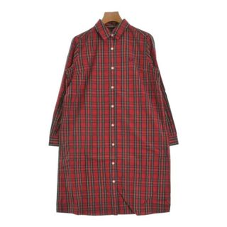 FRED PERRY フレッドペリー ワンピース 8(S位) 赤系(チェック) 【古着】【中古】