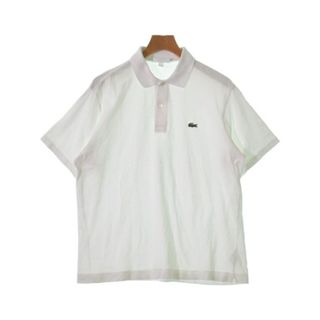 ラコステ(LACOSTE)のLACOSTE ラコステ ポロシャツ 3(M位) 白 【古着】【中古】(ポロシャツ)