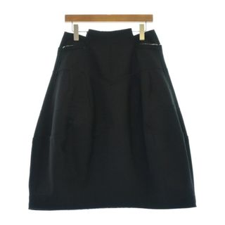 COMME des GARCONS コムデギャルソン ひざ丈スカート S 黒 【古着】【中古】