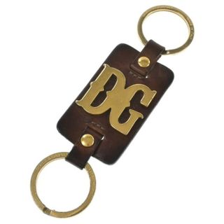 DOLCE&GABBANA キーケース・キーホルダー - 茶xゴールド 【古着】【中古】