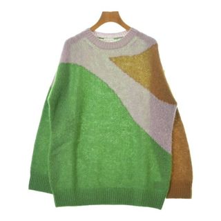 DRIES VAN NOTEN - DRIES VAN NOTEN ニット・セーター S 緑x紫x茶 【古着】【中古】