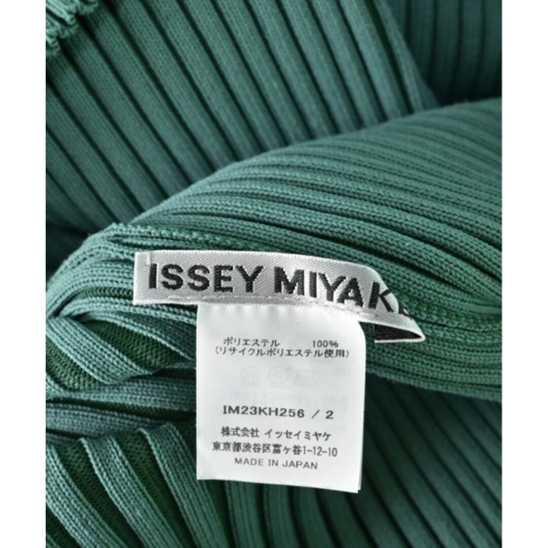 ISSEY MIYAKE(イッセイミヤケ)のISSEY MIYAKE イッセイミヤケ ワンピース 2(M位) 緑 【古着】【中古】 レディースのワンピース(ひざ丈ワンピース)の商品写真