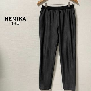 NEMIKA ネミカ テーパードパンツ ウエストゴム ストライプ 日本製