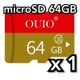 マイクロSD カード 64GB 1枚 microSD カード OUIO64(その他)