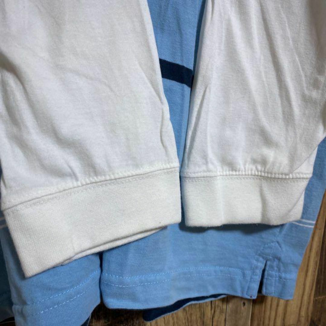 duckhead ロゴ ブルー UNC レイヤード 重ね着 US古着 ポロシャツ メンズのトップス(ポロシャツ)の商品写真