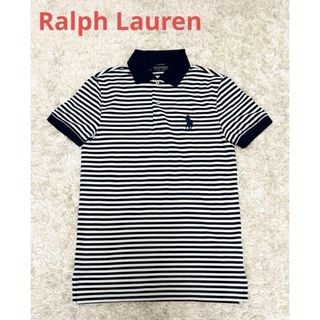POLO RALPH LAUREN - ラルフローレン　ゴルフウェア　メンズ　ネイビーホワイト　ボーダー　ポロシャツXS