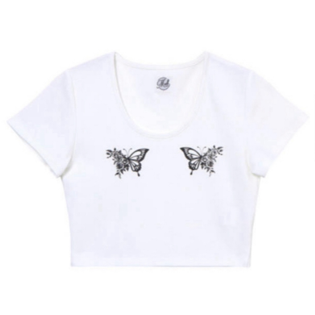 melt the lady butterfly rose Tシャツ レディースのトップス(Tシャツ(半袖/袖なし))の商品写真