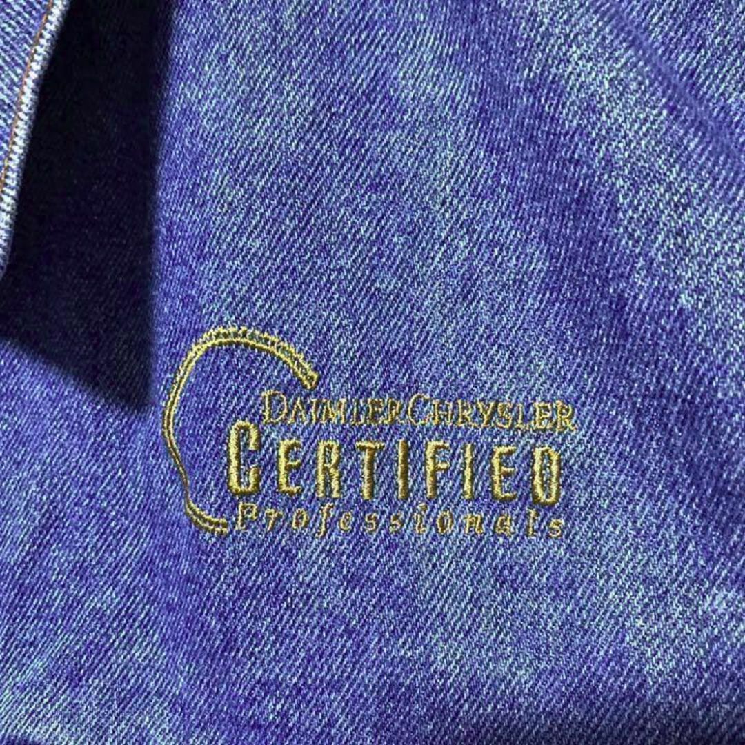 ヴィンテージ デニム ジャケット USA古着 90 ブルー アウター ジージャン メンズのジャケット/アウター(Gジャン/デニムジャケット)の商品写真