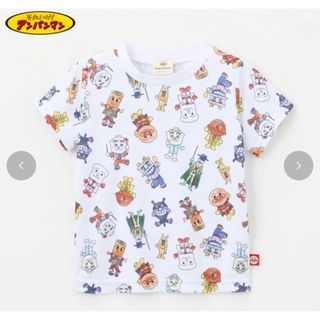 アンパンマン(アンパンマン)のアンパンマン　Tシャツ　しまむら　100 バースデイ　半袖　キャラクター　総柄(Tシャツ/カットソー)