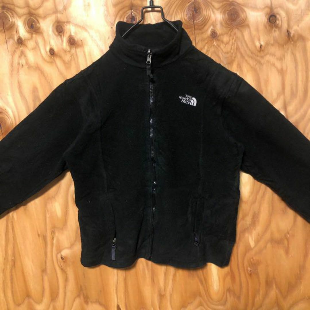 THE NORTH FACE(ザノースフェイス)のジップアップ フリース ノースフェイス ジャケット ブラック USA古着 90s レディースのジャケット/アウター(その他)の商品写真