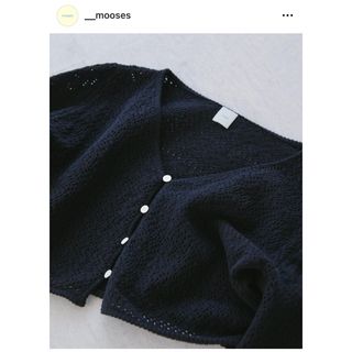 moose's vintage cropped cardigan ブラック