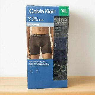 カルバンクライン(Calvin Klein)の【新品・未開封】カルバンクライン マイクロメッシュ ボクサーパンツ 3枚 XL(ボクサーパンツ)