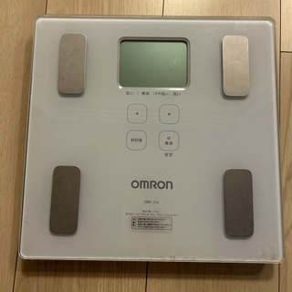 オムロン(OMRON)のオムロン omron 体重・体組成計 カラダスキャン ホワイト HBF-214-(その他)