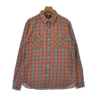 RRL - RRL ダブルアールエル カジュアルシャツ L オレンジx青x黄等(チェック) 【古着】【中古】