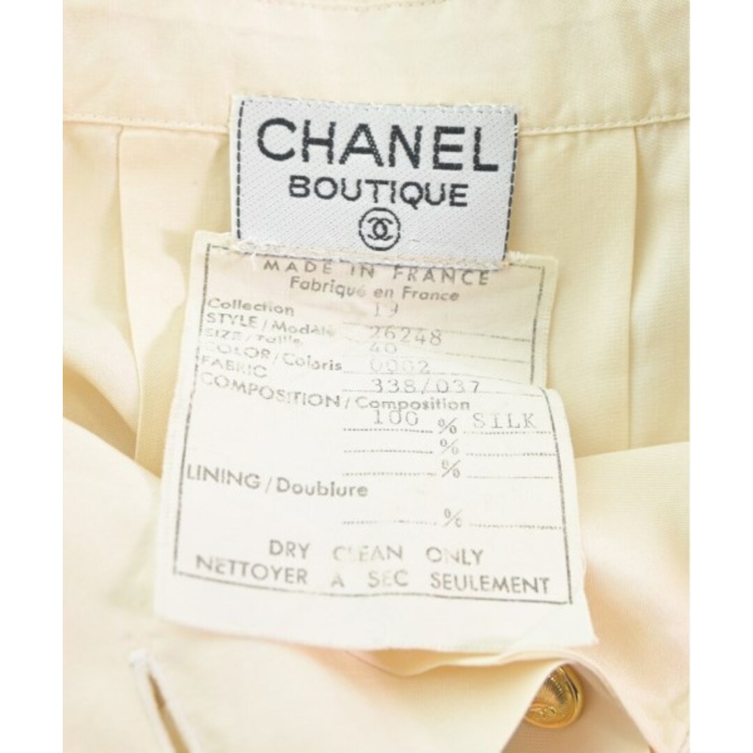 CHANEL(シャネル)のCHANEL シャネル ブラウス 40(M位) ベージュ 【古着】【中古】 レディースのトップス(シャツ/ブラウス(長袖/七分))の商品写真