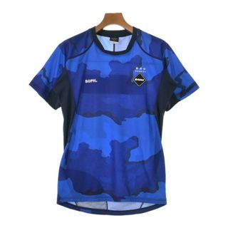 F.C.R.B エフシーアールビー Tシャツ・カットソー S 青系x黒(迷彩) 【古着】【中古】(Tシャツ/カットソー(半袖/袖なし))