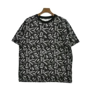 エムエムシックス(MM6)のMM6 エムエムシックス Tシャツ・カットソー 14(M位) 黒x白(総柄) 【古着】【中古】(Tシャツ/カットソー(半袖/袖なし))