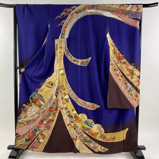 振袖 身丈162.5cm 裄丈66cm 正絹 優品 【中古】(着物)