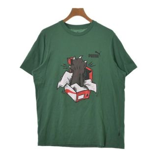 プーマ(PUMA)のPUMA プーマ Tシャツ・カットソー XXL 緑 【古着】【中古】(Tシャツ/カットソー(半袖/袖なし))