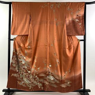 訪問着 身丈157cm 裄丈63cm 正絹 美品 優品 【中古】(着物)