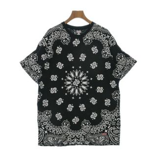 Supreme - Supreme シュプリーム Tシャツ・カットソー L 黒x白(ペイズリー) 【古着】【中古】