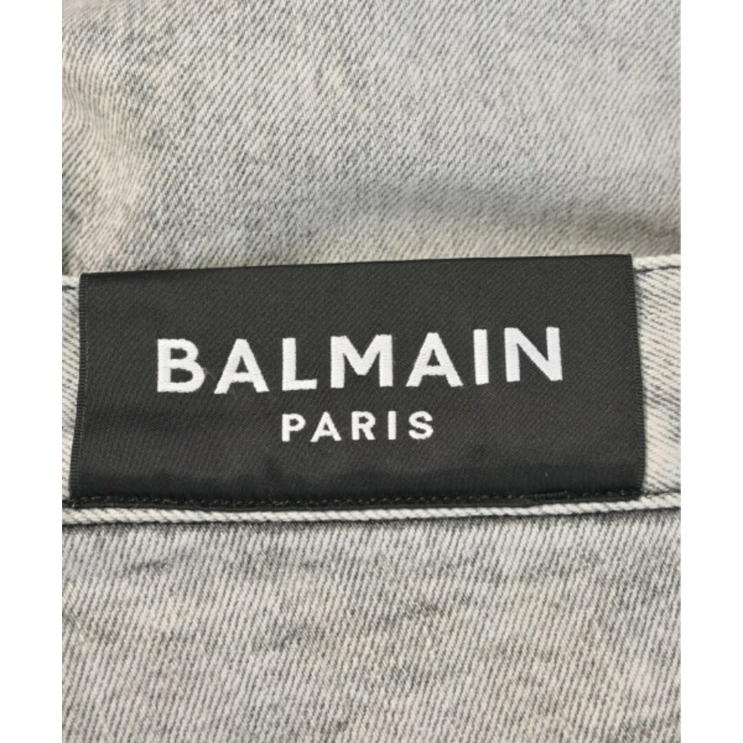 BALMAIN(バルマン)のBALMAIN バルマン デニムパンツ 30(M位) グレー(デニム) 【古着】【中古】 メンズのパンツ(デニム/ジーンズ)の商品写真