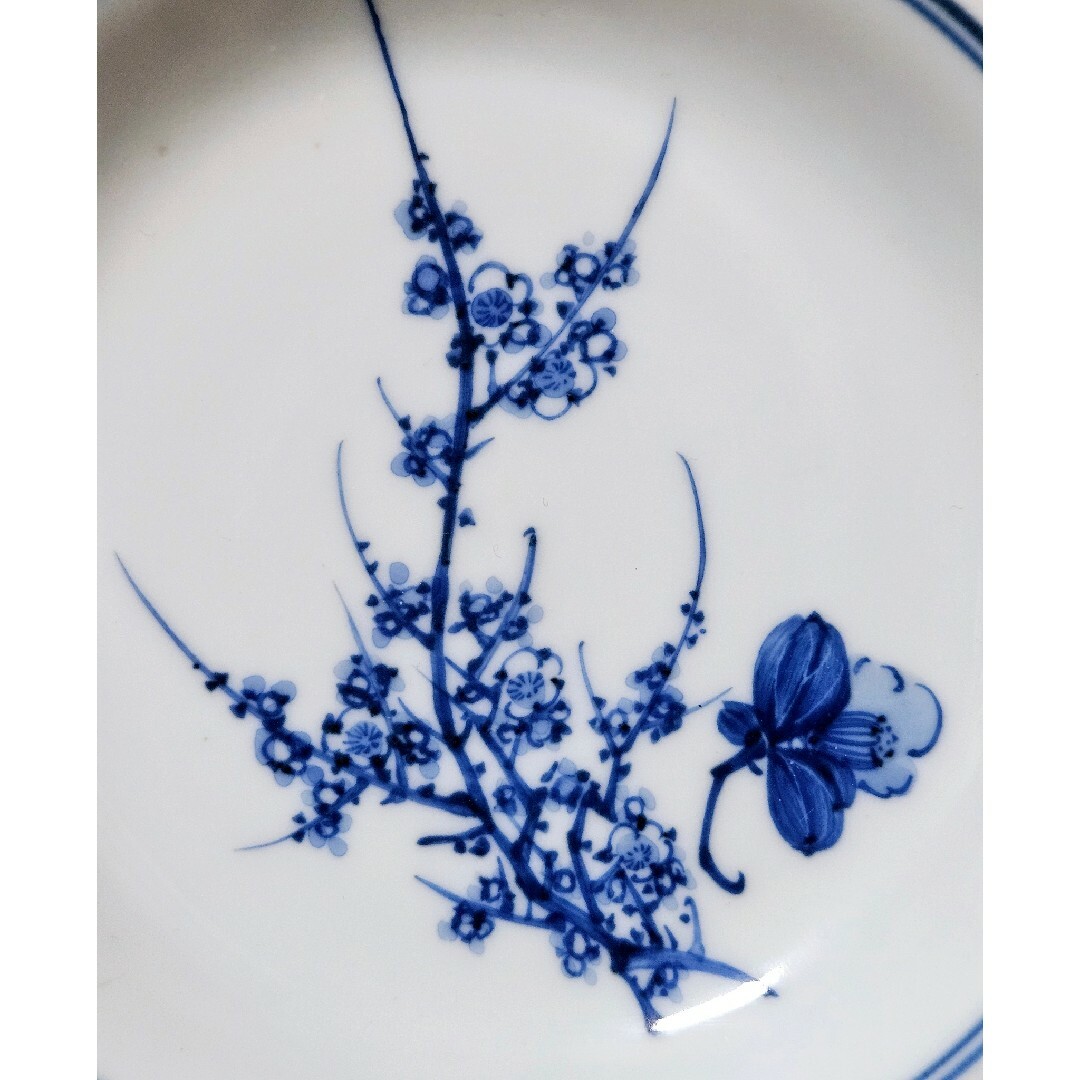 有田焼 - 明治時代 古伊万里 染付 さくら 桜 サクラの図 13.1cm 有田焼 - 明治時代 古伊万里 染付 さくら 桜 サクラの図 13.1cm