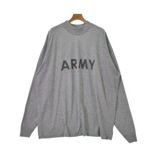 ミリタリー(MILITARY)のMILITARY ミリタリー Tシャツ・カットソー F グレー 【古着】【中古】(Tシャツ/カットソー(半袖/袖なし))