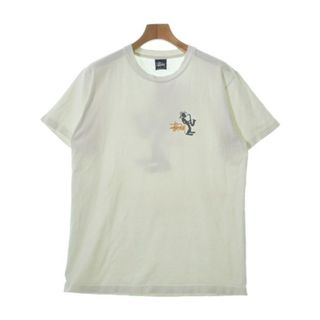 ステューシー(STUSSY)のSTUSSY ステューシー Tシャツ・カットソー M 白 【古着】【中古】(Tシャツ/カットソー(半袖/袖なし))