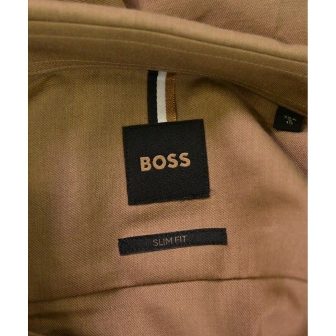 HUGO BOSS(ヒューゴボス)のHUGO BOSS ヒューゴボス カジュアルシャツ S ベージュ 【古着】【中古】 メンズのトップス(シャツ)の商品写真