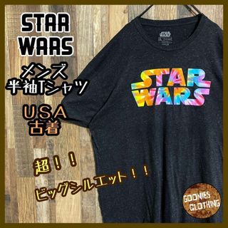 スターウォーズ メンズ 半袖 Tシャツ カラフル ビッグシルエットUSA古着(Tシャツ/カットソー(半袖/袖なし))