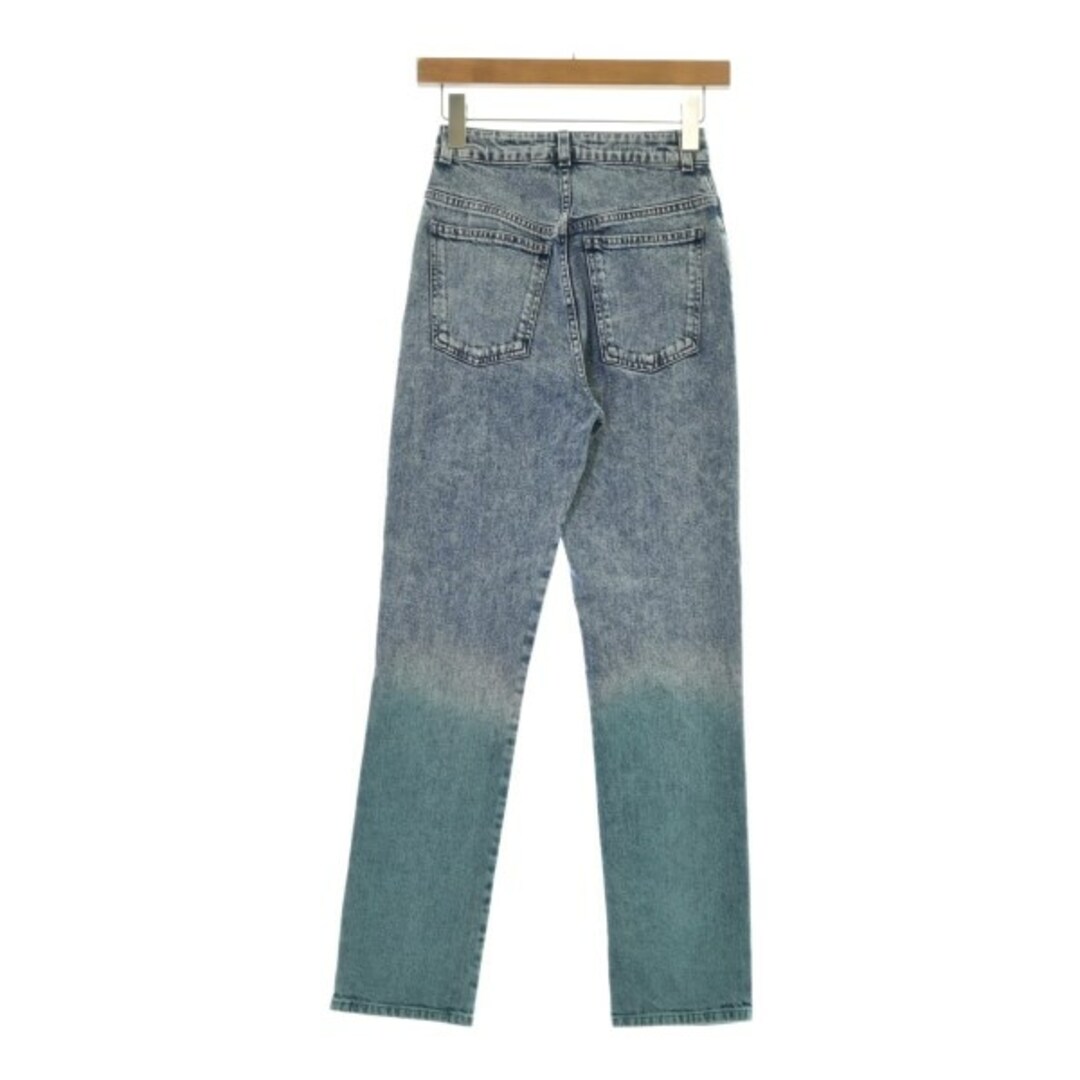 STELLA McCARTNEY デニムパンツ 25(S位) インディゴx緑 【古着】【中古】 STELLA McCARTNEY デニムパンツ 25(S位) インディゴx緑 【古着】【中古】