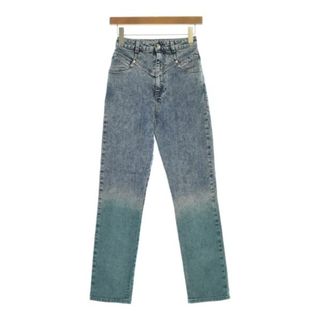 ステラマッカートニー(Stella McCartney)のSTELLA McCARTNEY デニムパンツ 25(S位) インディゴx緑 【古着】【中古】(デニム/ジーンズ)