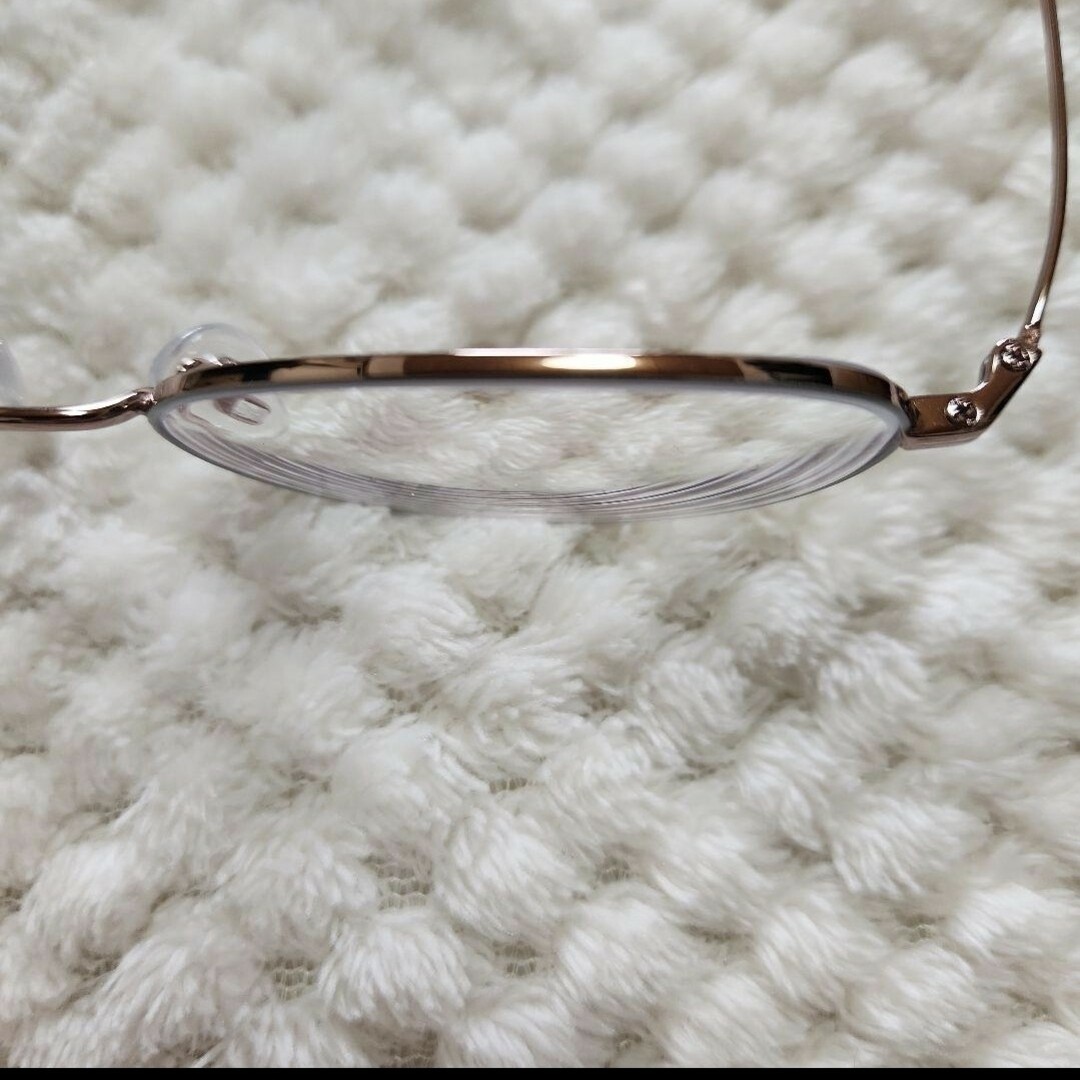近視用－2.00メガネめがね眼鏡オーバルメタルフレーム レディースのファッション小物(サングラス/メガネ)の商品写真