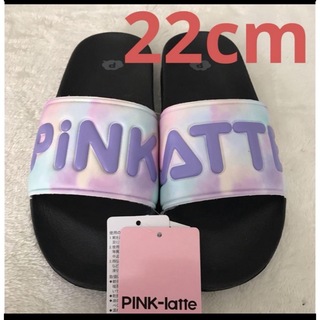 PINK-latte - 大人気❗️新品　ピンクラテPINK-latte  ビーチサンダル 22cm  虹