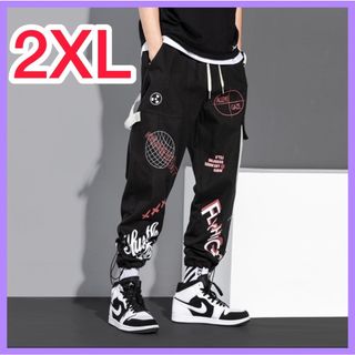 スウェットパンツ　2XL　　ラフ　パンツ　メンズ　メンズライク　オーバーサイズ(ワークパンツ/カーゴパンツ)