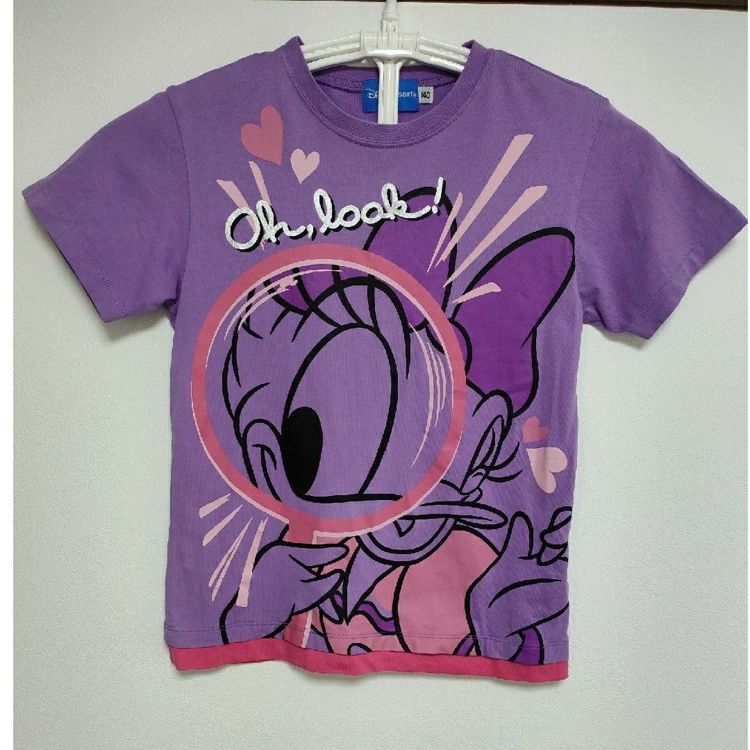 Disney(ディズニー)のディズニー　デイジー　Tシャツ　140cm レディースのトップス(Tシャツ(半袖/袖なし))の商品写真