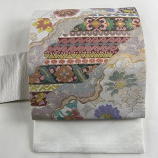 名古屋帯 美品 優品 化繊 【中古】(帯)