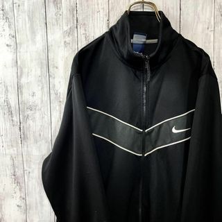 ナイキ(NIKE)のナイキNike　黒ブラック　トラックジャケット　ジャージ　サイズＬ　メンズ古着(ジャージ)