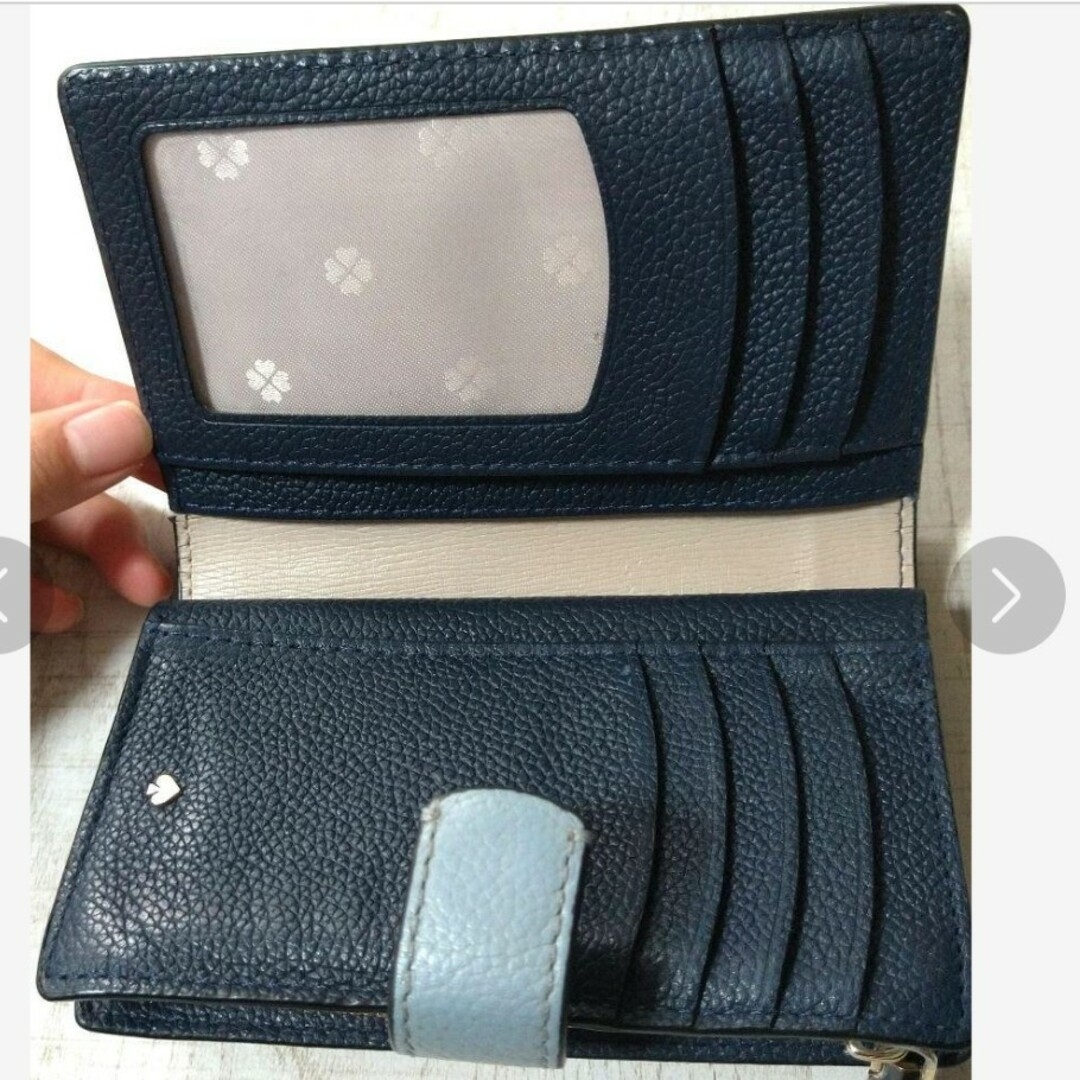 kate spade new york(ケイトスペードニューヨーク)のケイト・スペード 財布 二つ折り 小銭入れ コインケース かわいい 水色青ブルー レディースのファッション小物(財布)の商品写真
