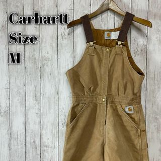 カーハート(carhartt)のカーハート　レディースダックオーバーオール　ダブルニー　キャメルカラー　古着(その他)